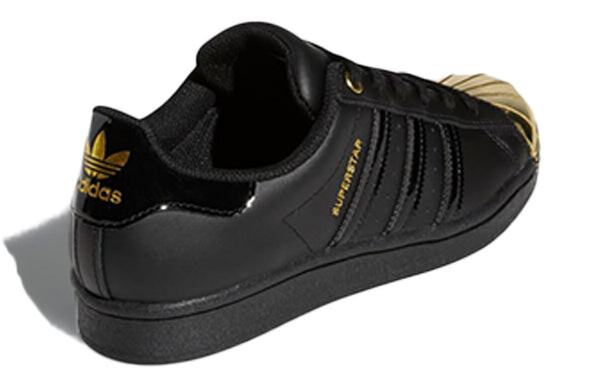 Кроссовки superstar металлический носок Adidas, черный — фото 4