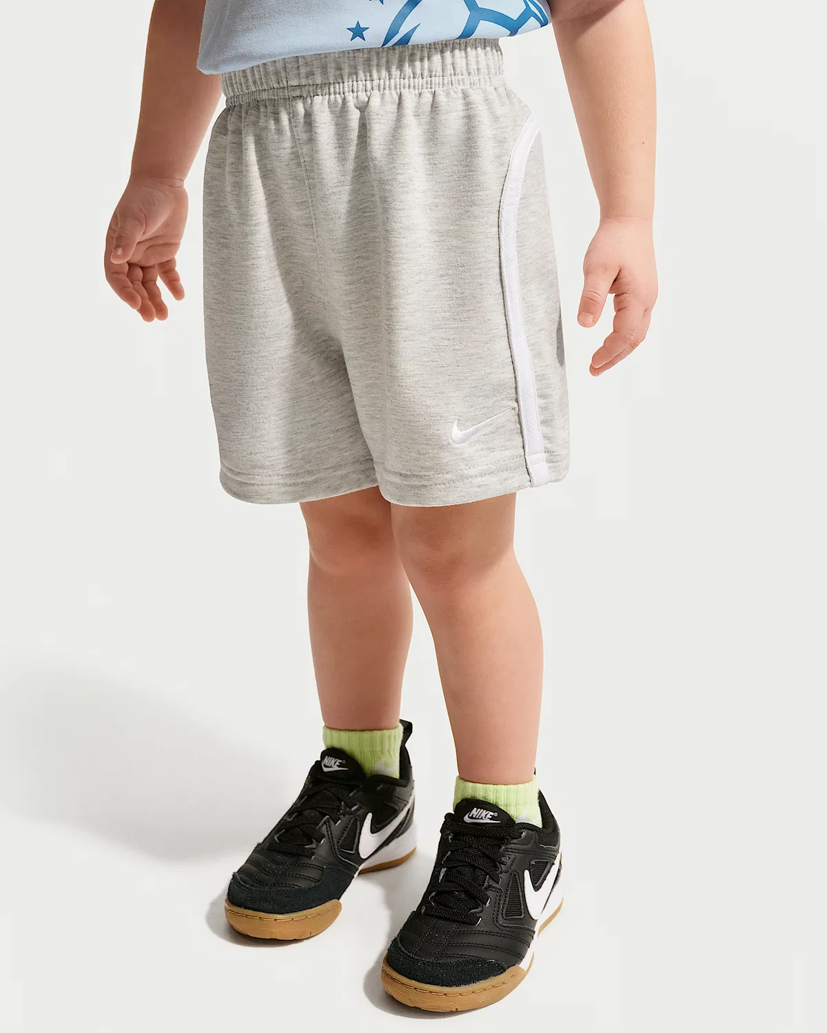 Детские шорты из французского футера Nike Sportswear Goal Mode, Grey Heather — фото 2