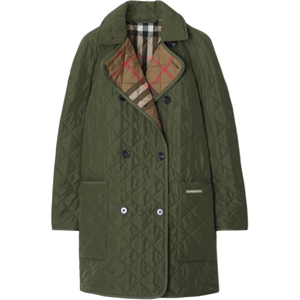 

Пальто женское темно-оливковое Burberry