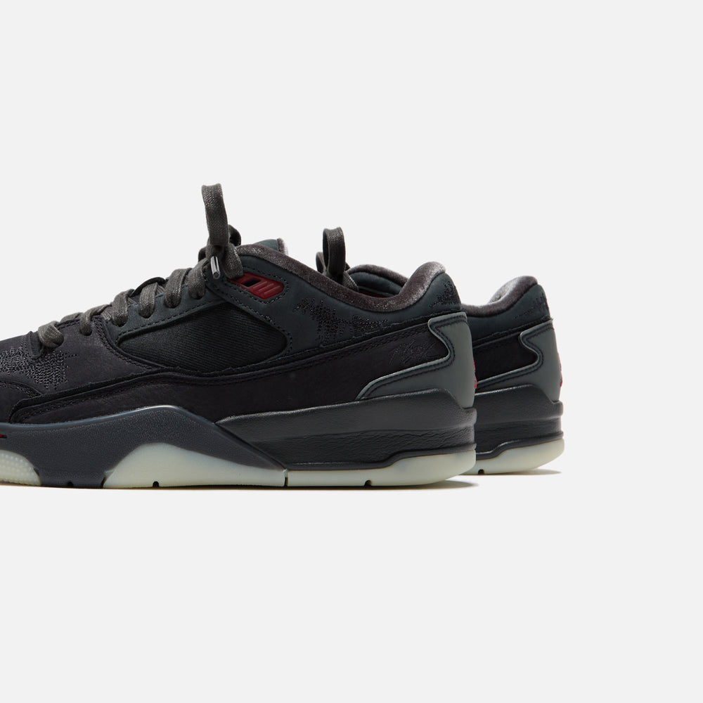 Кроссовки Jordan x Who Decides War WMNS Flight Court SP, цвет Black/Varsity Red/Off Noir/Muslin — фото 3