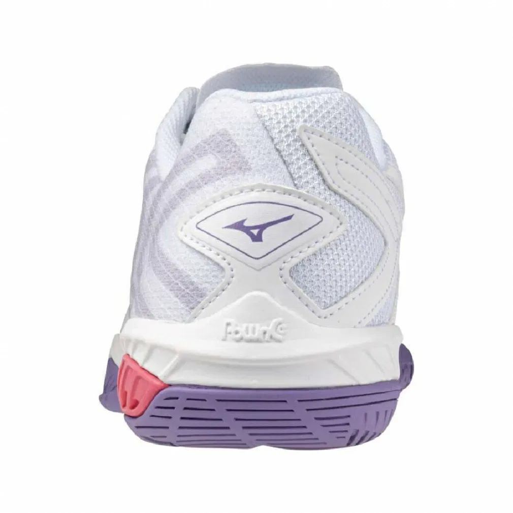 Унисекс кроссовки для бадминтона «Wave Claw EL 2 Fit» от Mizuno, White X Purple — фото 4