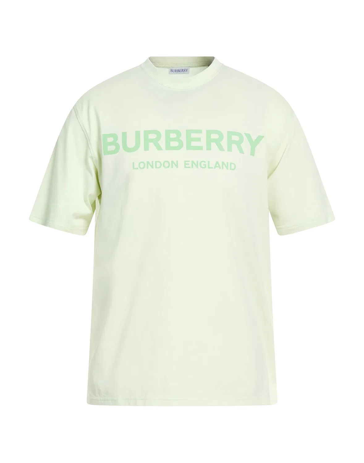 Футболка BURBERRY с логотипом, мужская, светло-зеленый