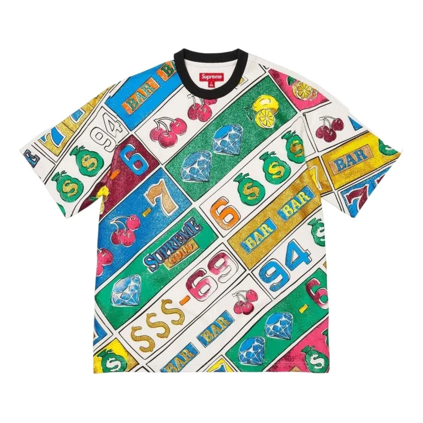 Футболка Supreme SS26 Slot Machine S/S, белая, SUP-SS26-291-WHT