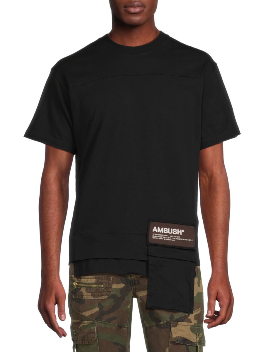 

Футболка с карманом на талии Ambush, черный