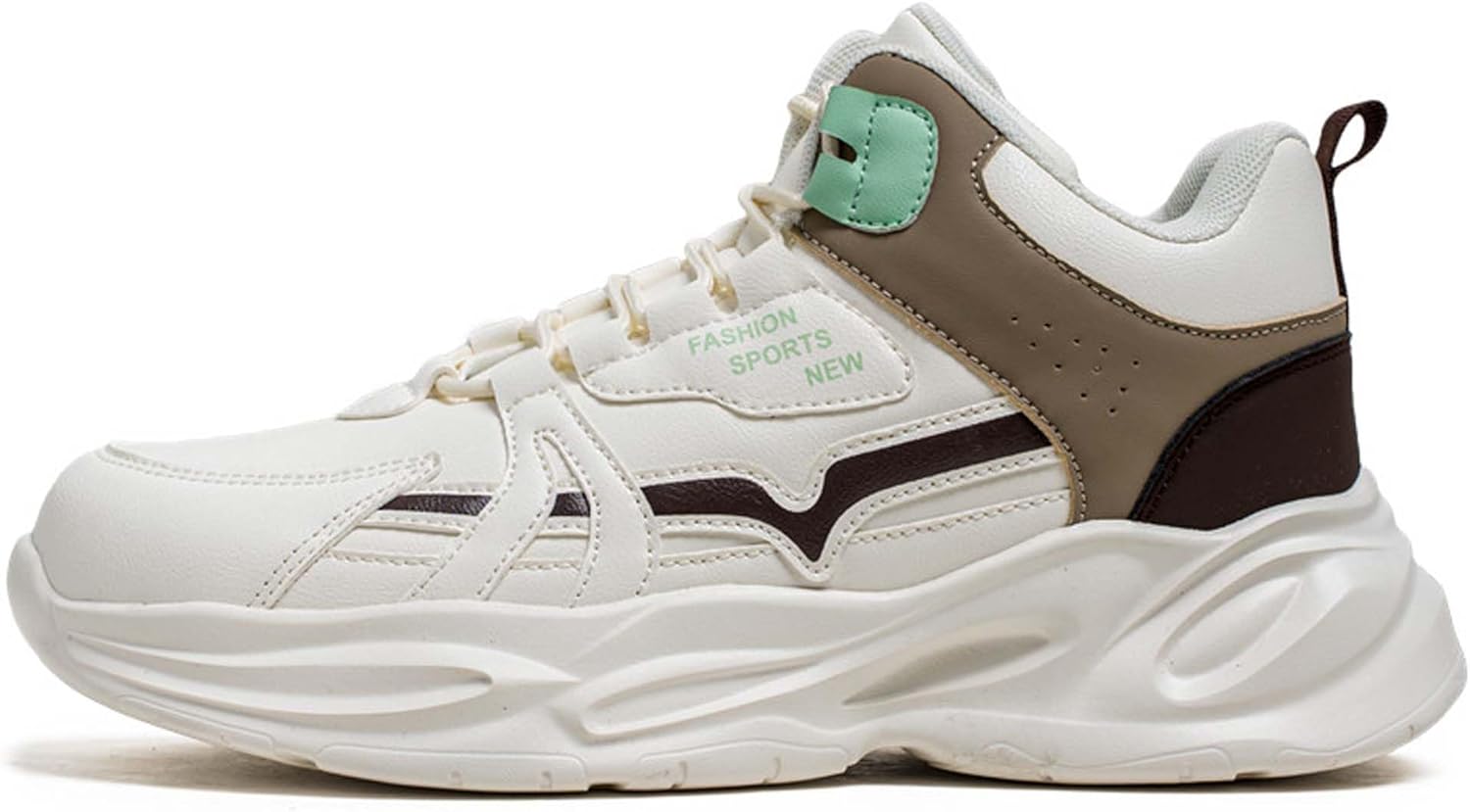 

Модные мужские кеды, модная спортивная обувь, простая повседневная обувь, высокие ботинки, водонепроницаемая обувь Generic, бежевый