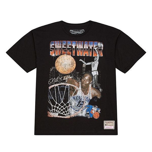 

Футболка мужская nathaniel clifton black new york knicks 75th anniversary pioneers Mitchell & Ness