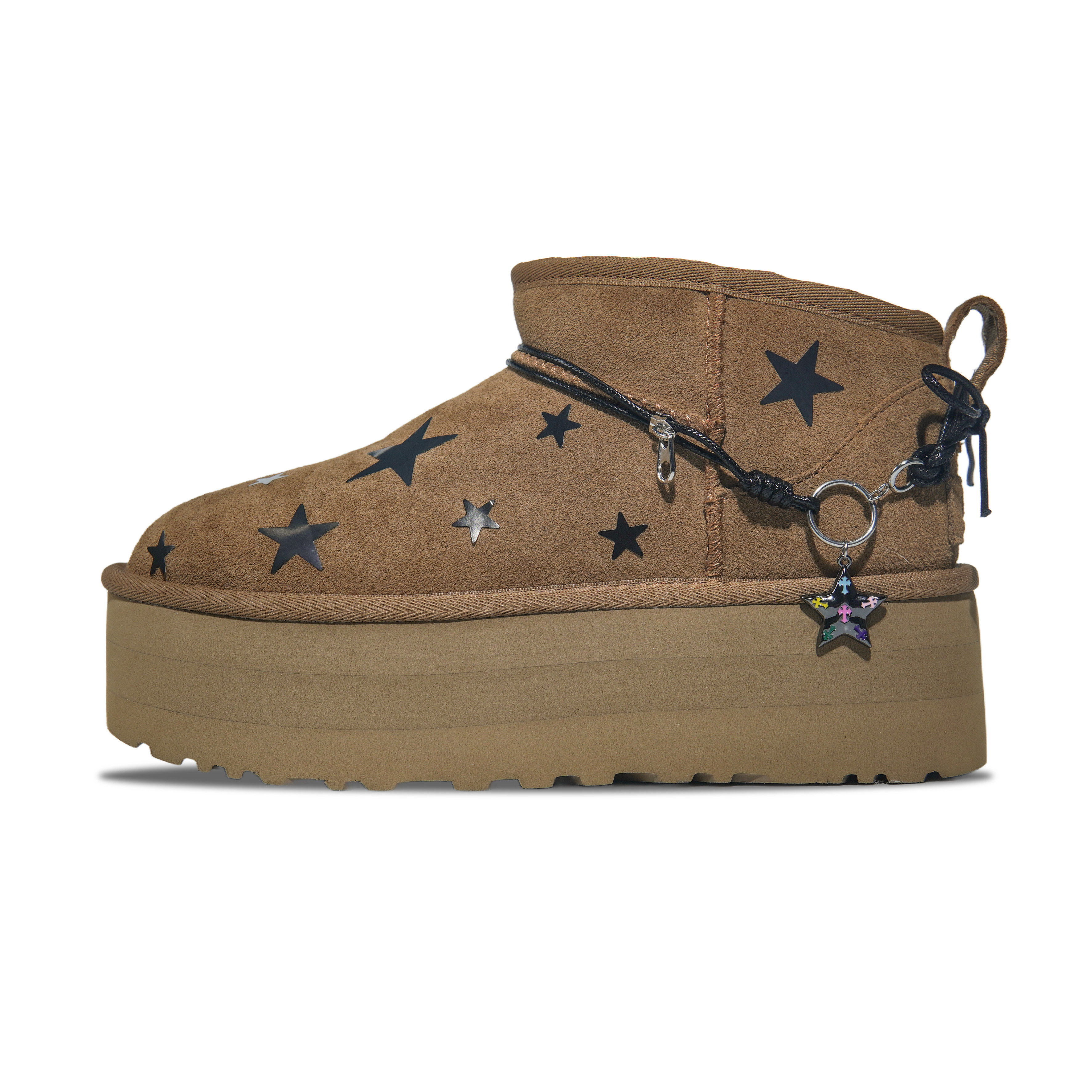 Ботинки женские короткие UGG Classic Ultra Mini, коричневый