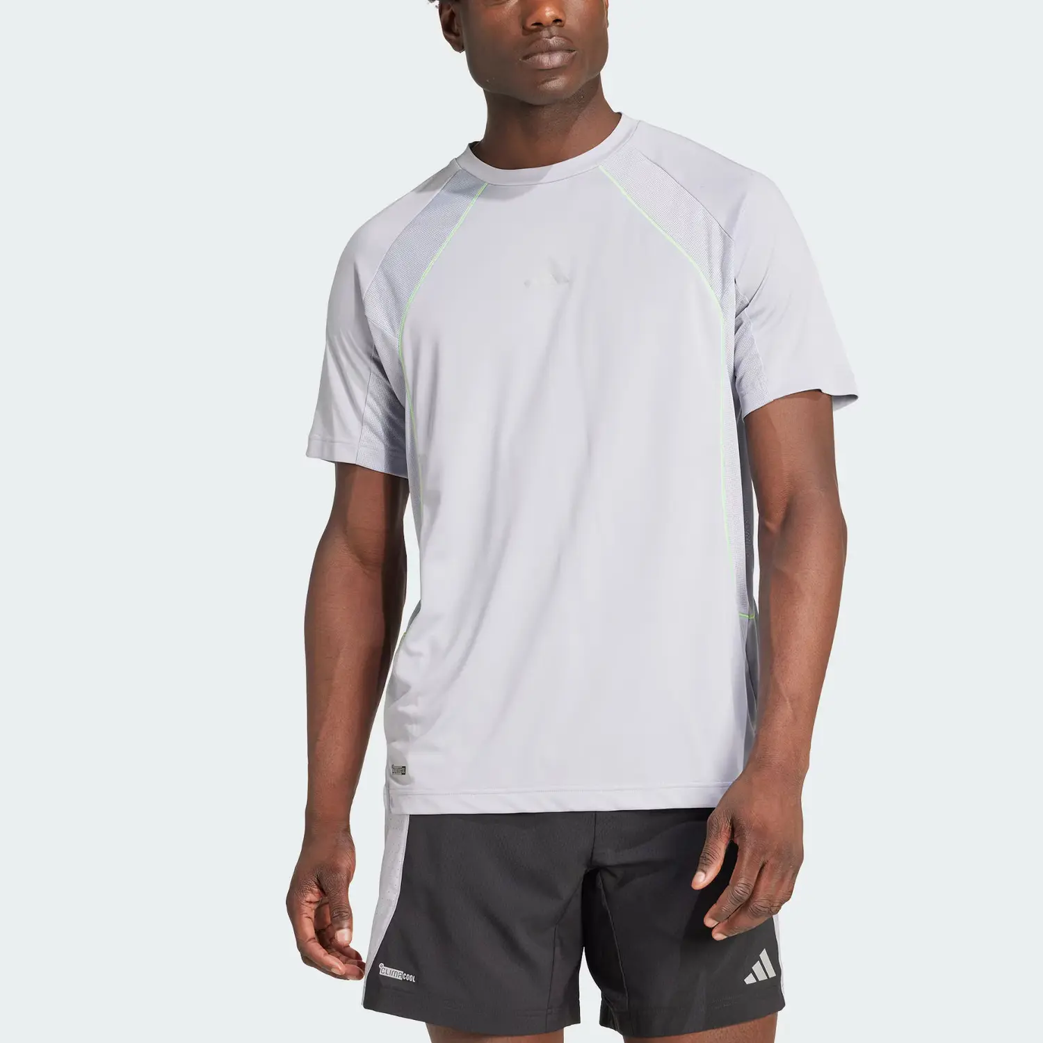 Футболка Climacool SS25 мужская light silver Adidas, светло-серебряный — фото 3