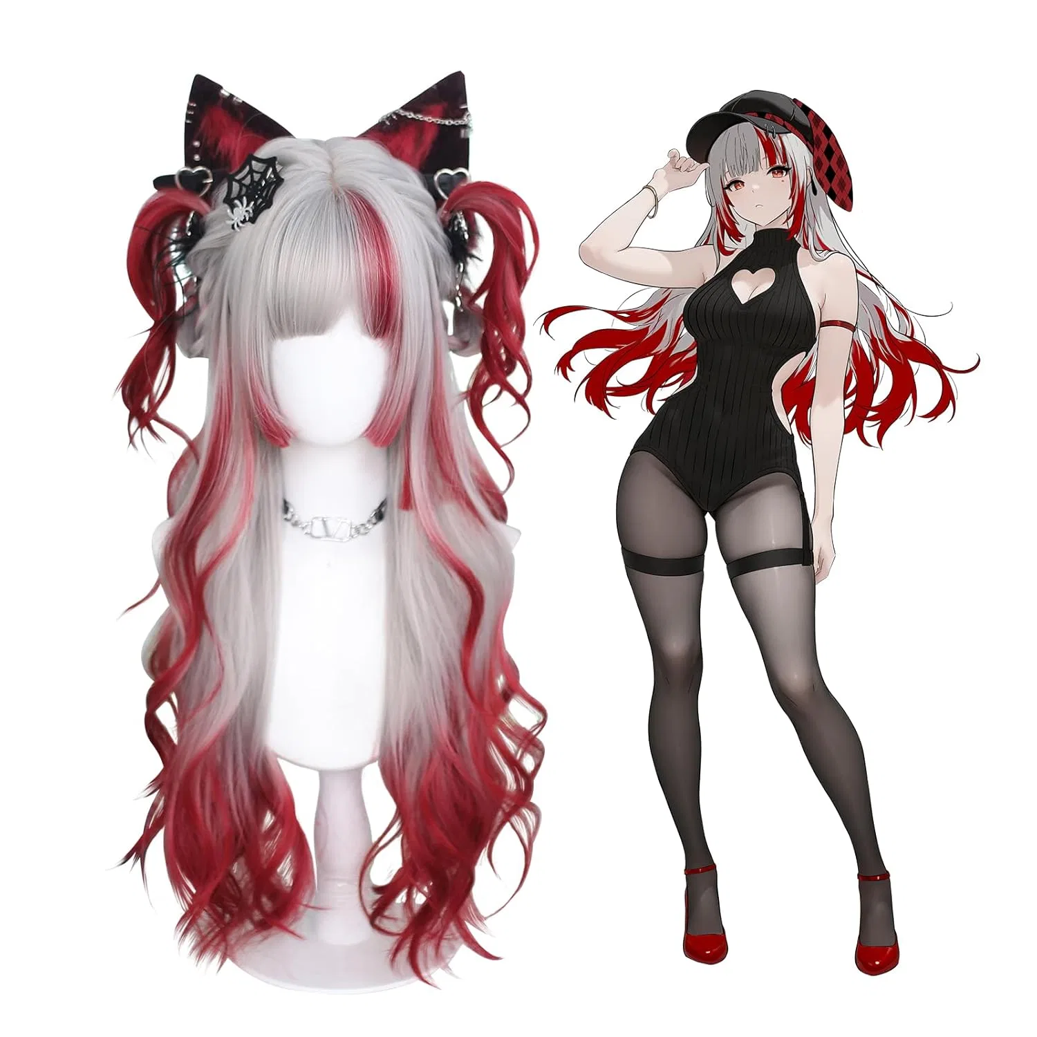 Женский парик для косплея «AkaiYoru Hime» от KORURACLUB Koruraclub, Akaiyoru Hime