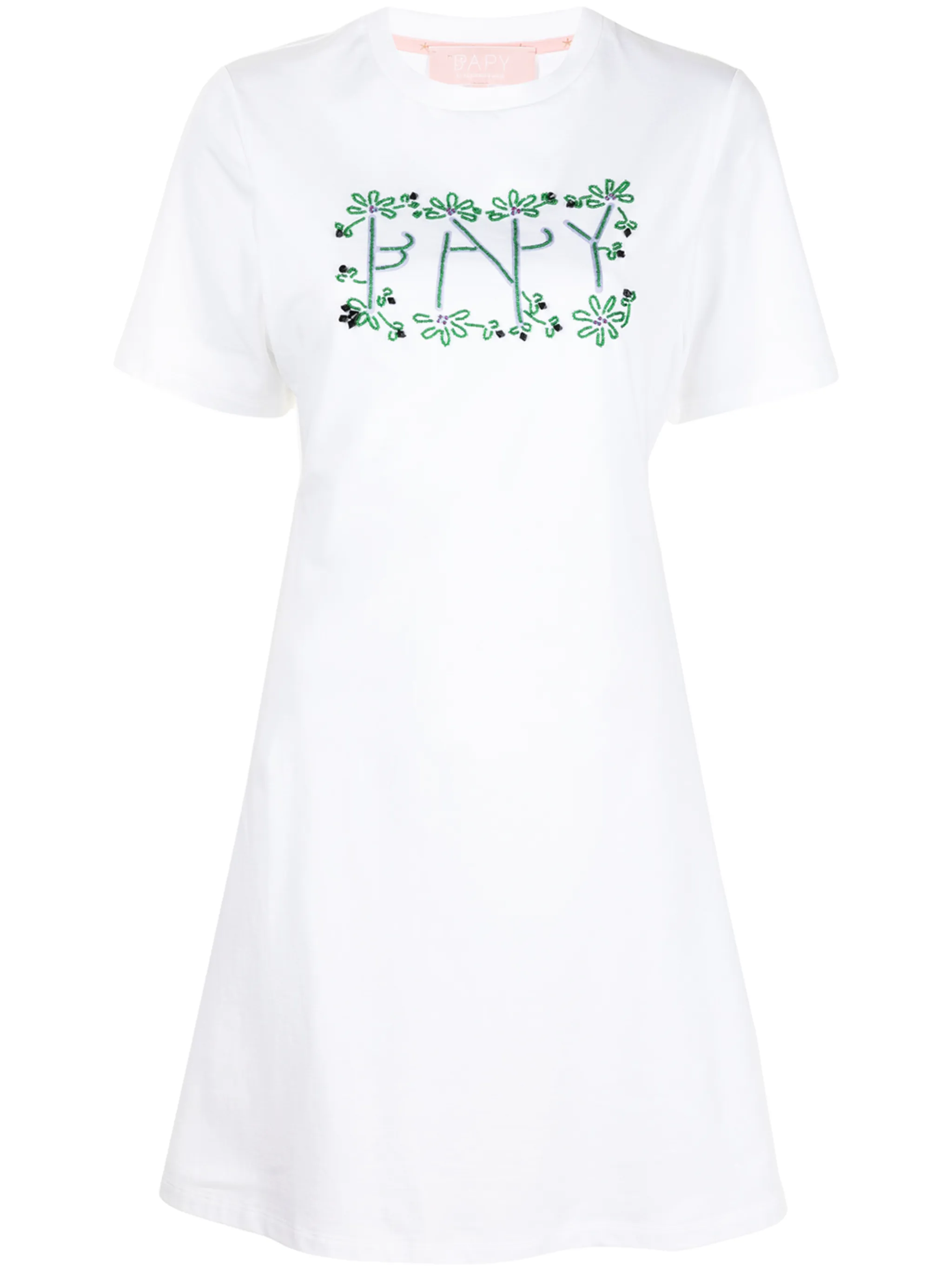 

Платье-футболка с логотипом Bapy By A Bathing Ape, белый