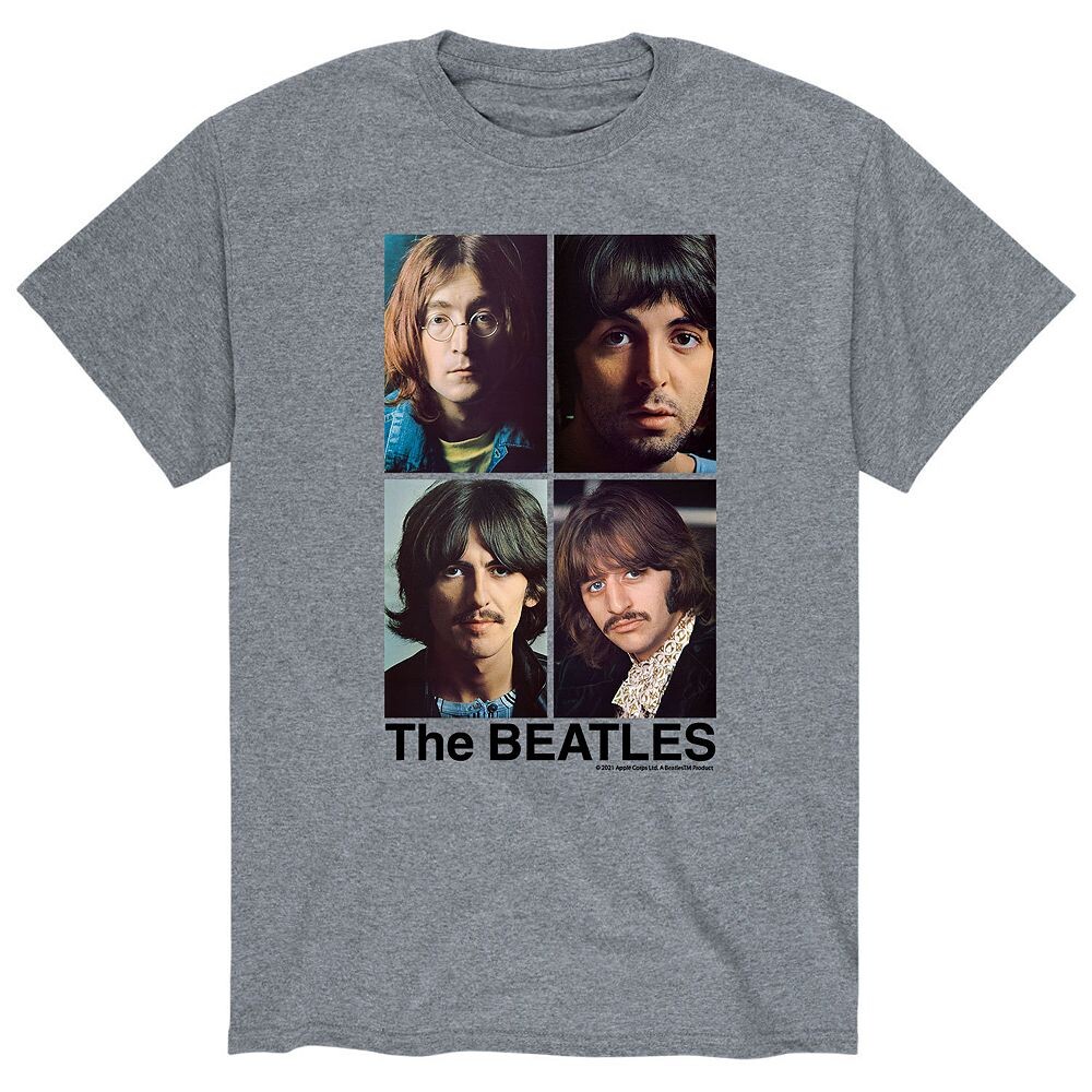

Мужская белая футболка с альбомом The Beatles Licensed Character, серый