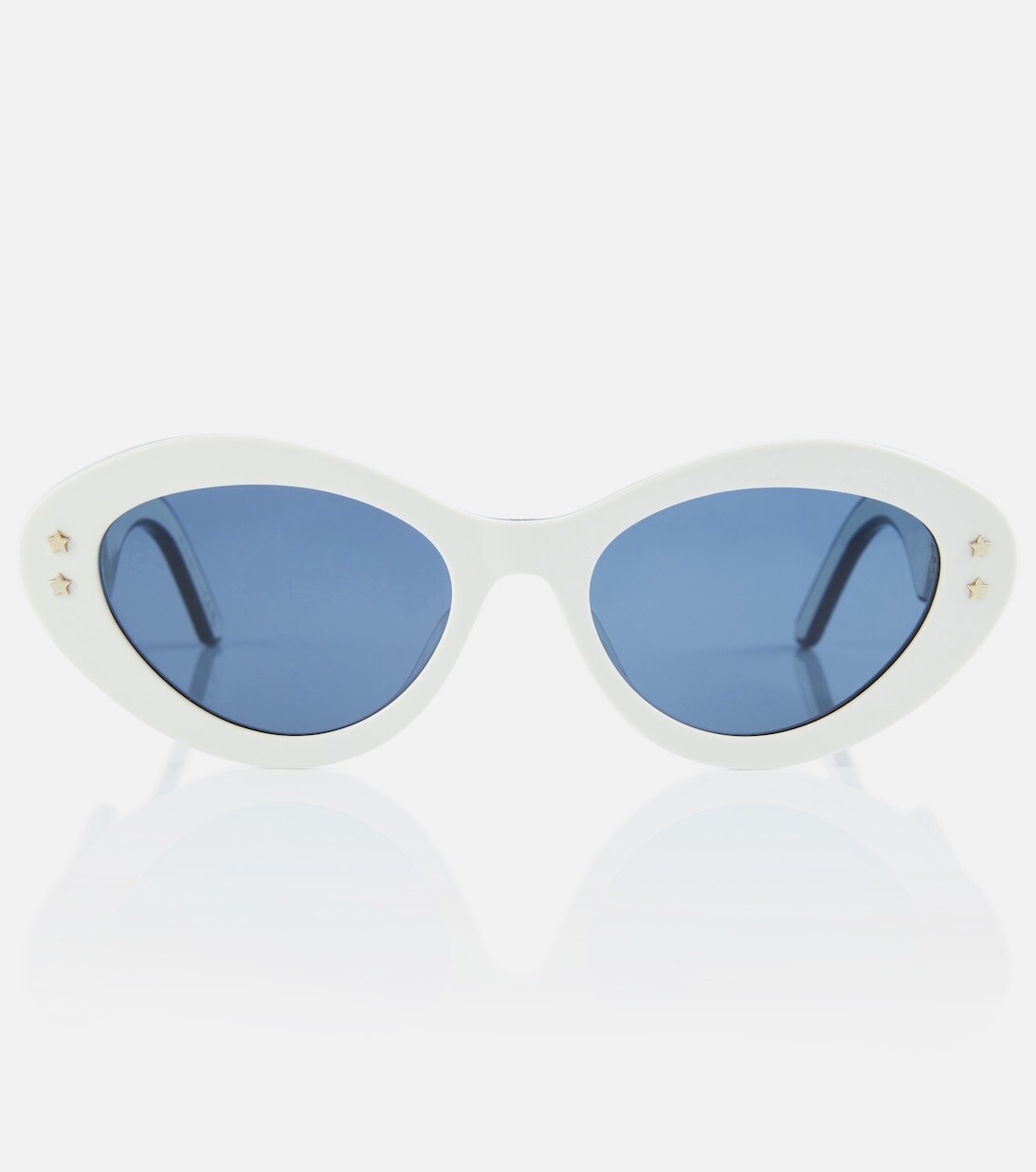 

Солнцезащитные очки DiorPacific B1U в оправе «кошачий глаз» Dior Eyewear, белый