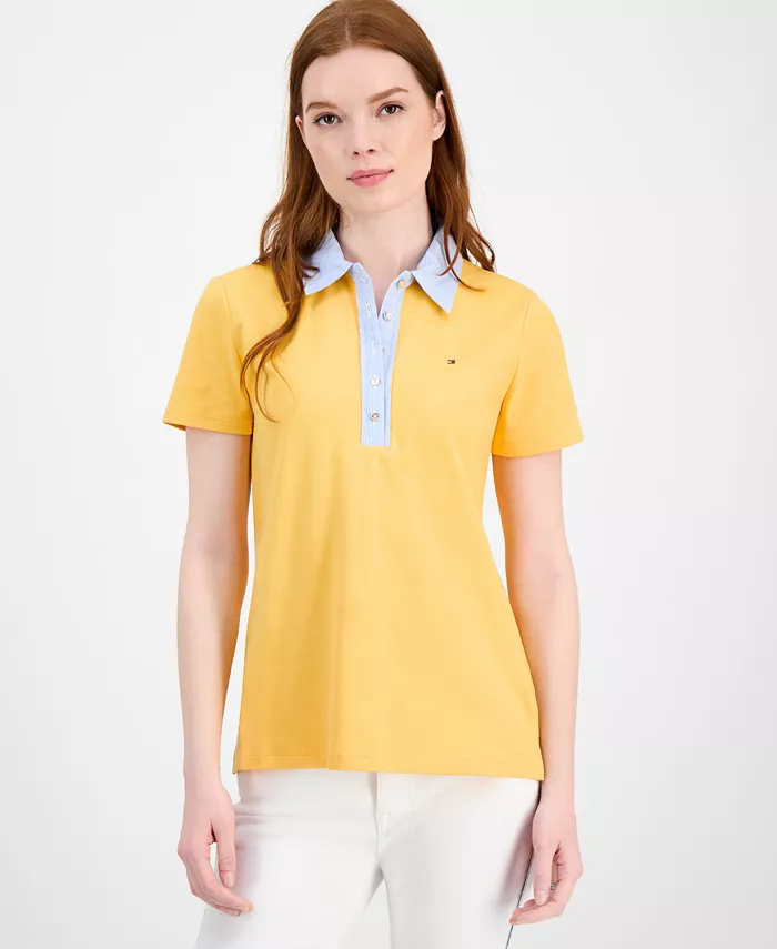 

Женская поло Cornell из смесовых материалов Tommy Hilfiger, желтый