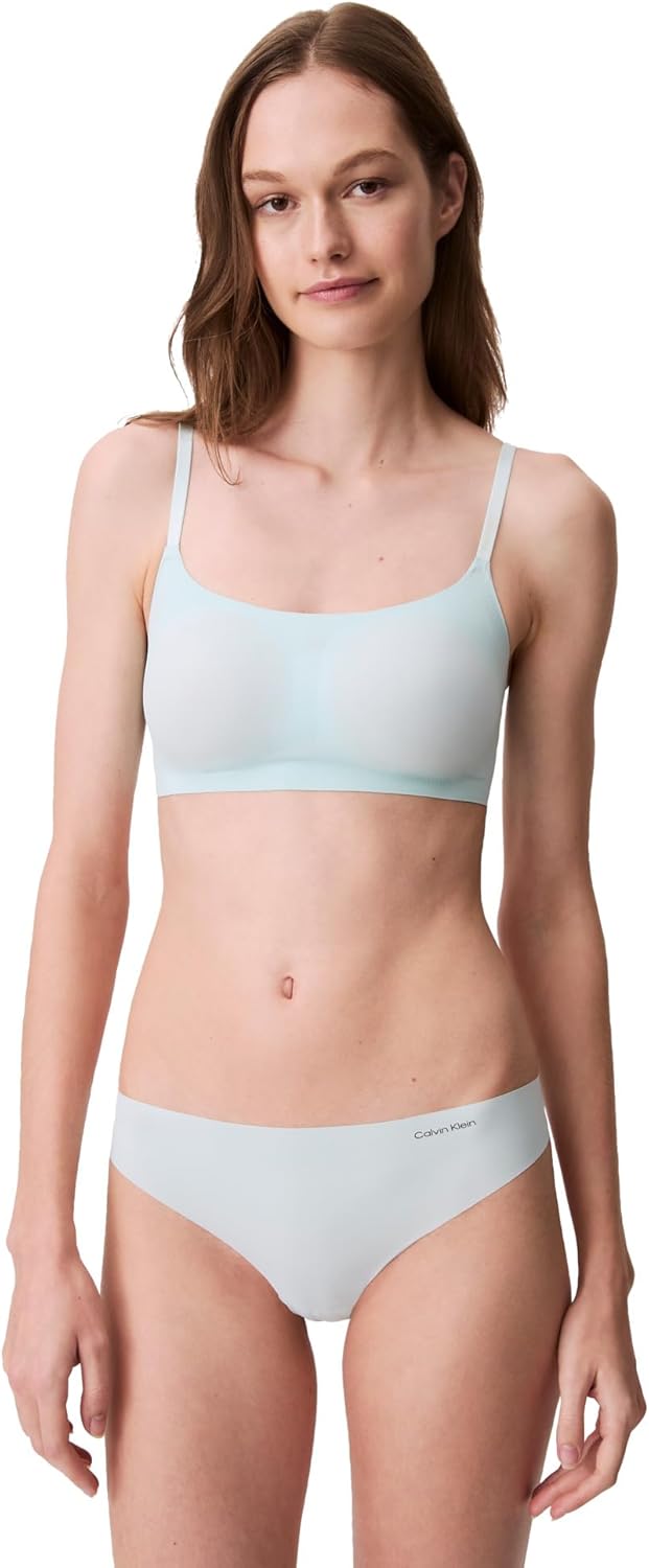 

Женский бюстгальтер-бралетт Calvin Klein Invisibles Comfort Seamless с регулируемыми узкими бретельками, Moonlight Jade