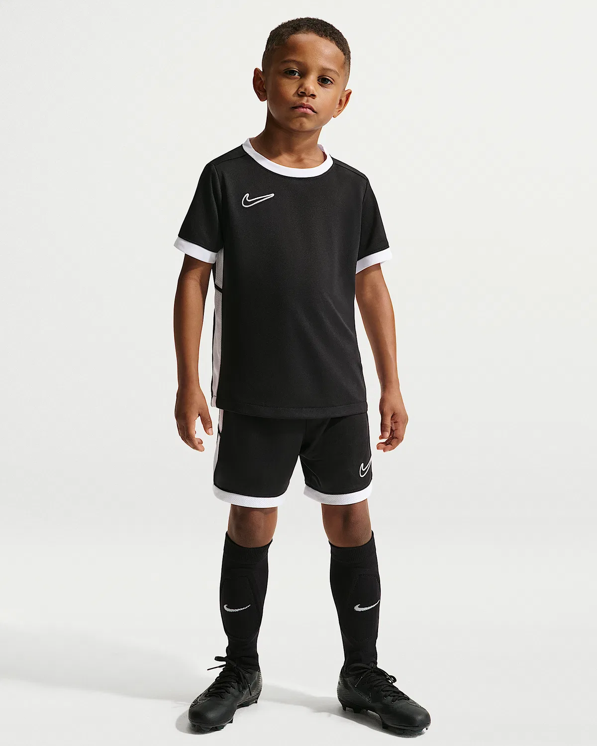 Детский набор Nike Dri-FIT Academy из шорт и топа, Black