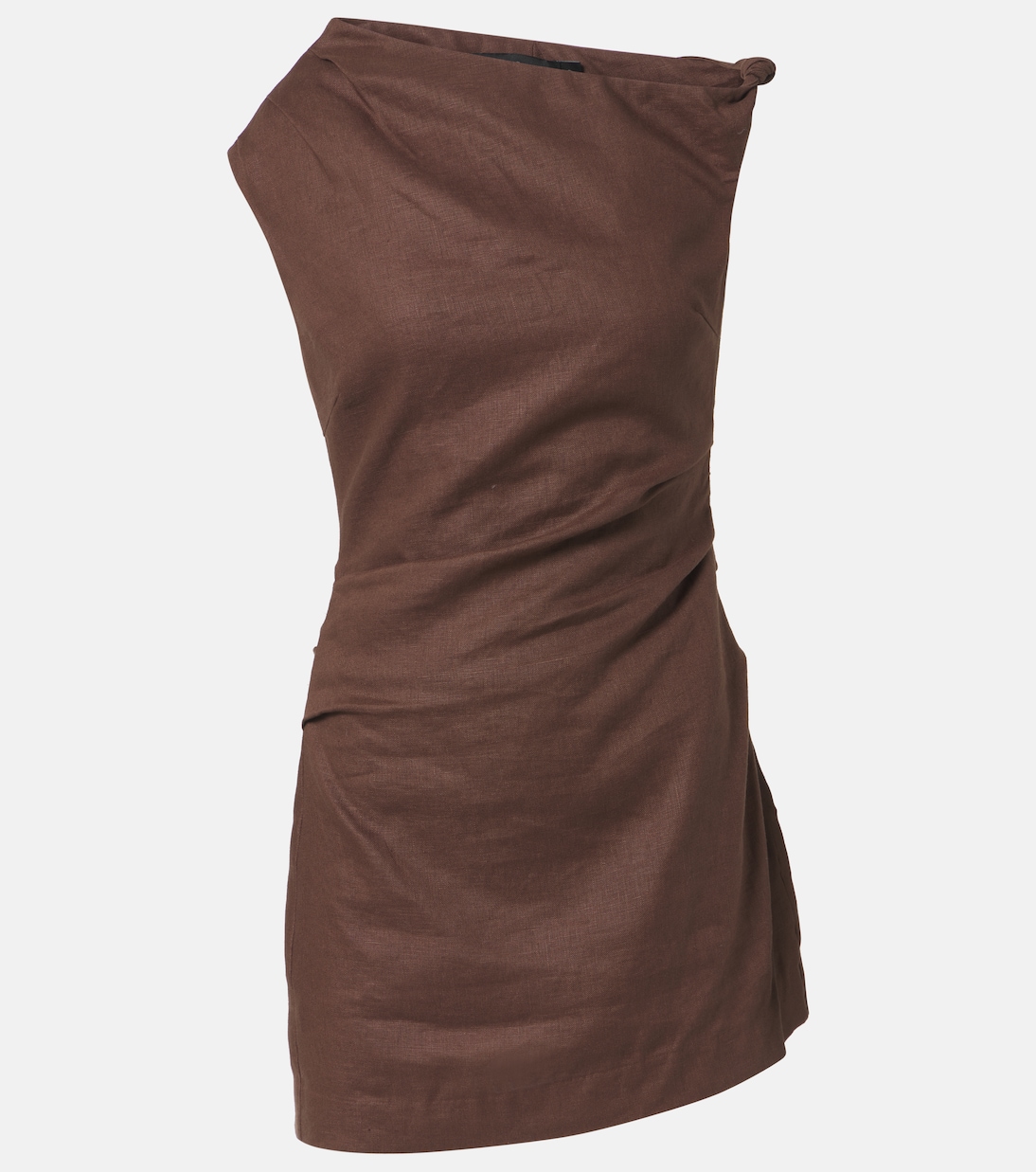 

Льняное мини-платье Тамара SIR, коричневый