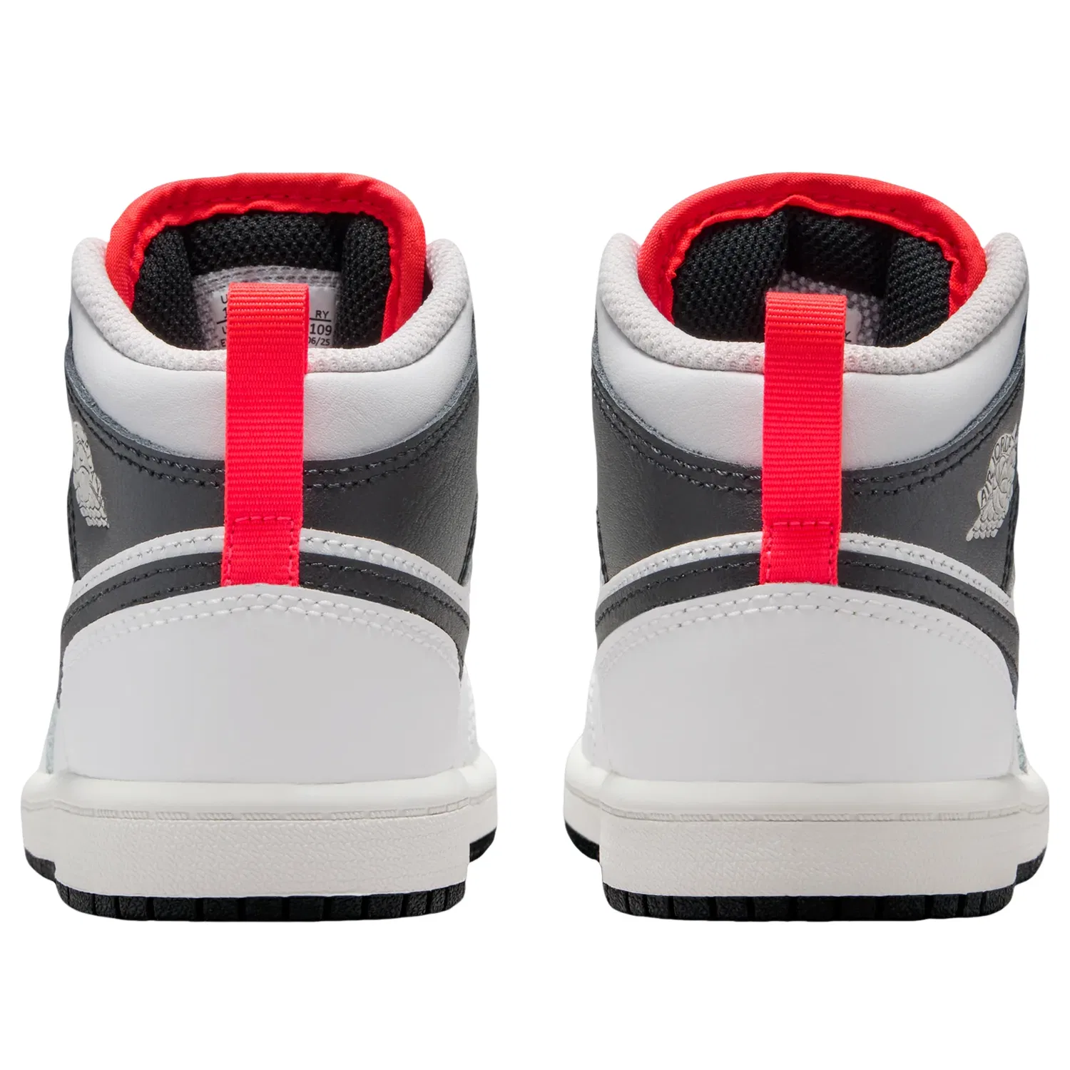 Кроссовки Jordan 1 Mid 'Summit White Infrared Black' DQ8424-109, белый — фото 3