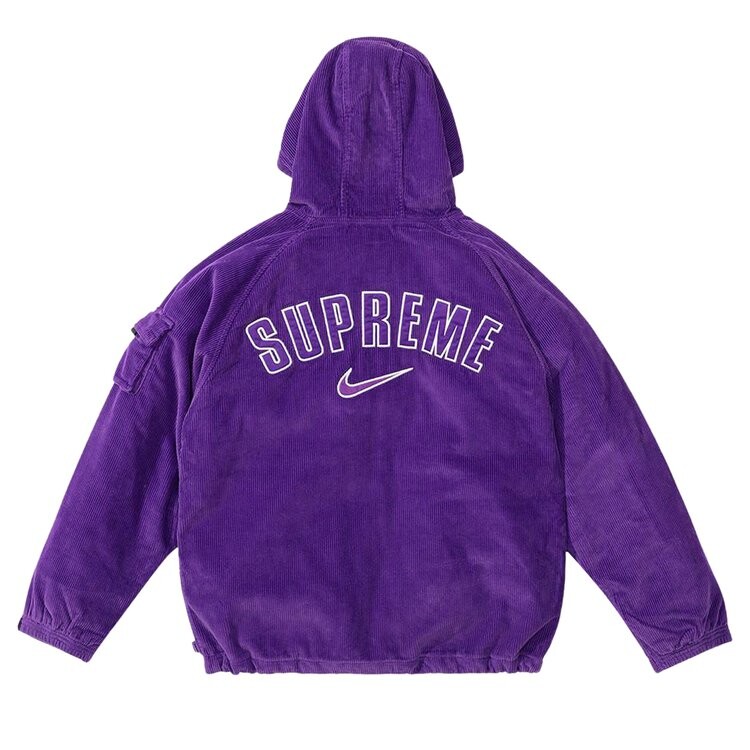 Куртка Supreme x Nike Arc Corduroy Hooded Jacket, фиолетовый — фото 2
