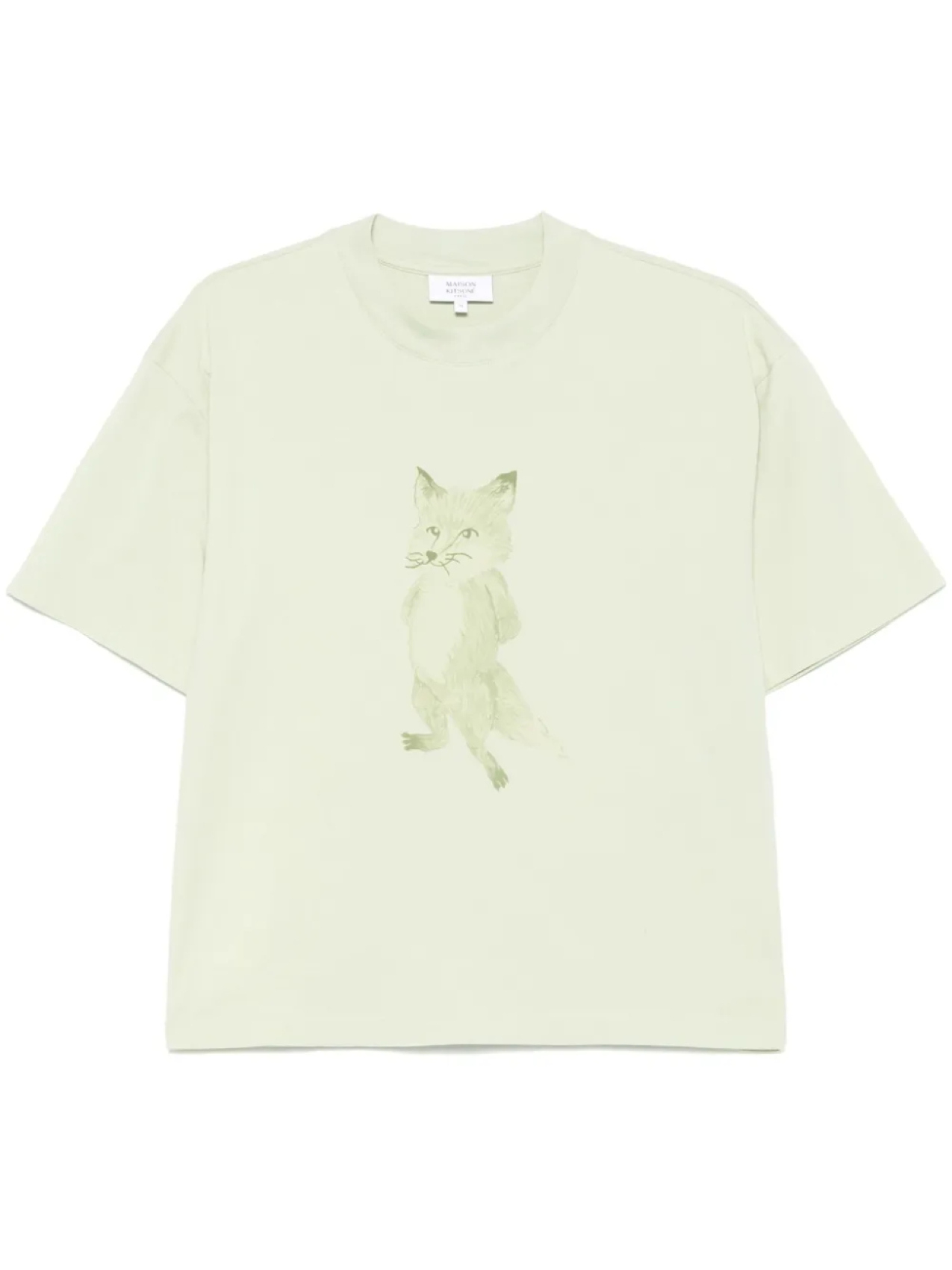 

Футболка Maison Kitsuné Lady Fox с принтом, зеленый