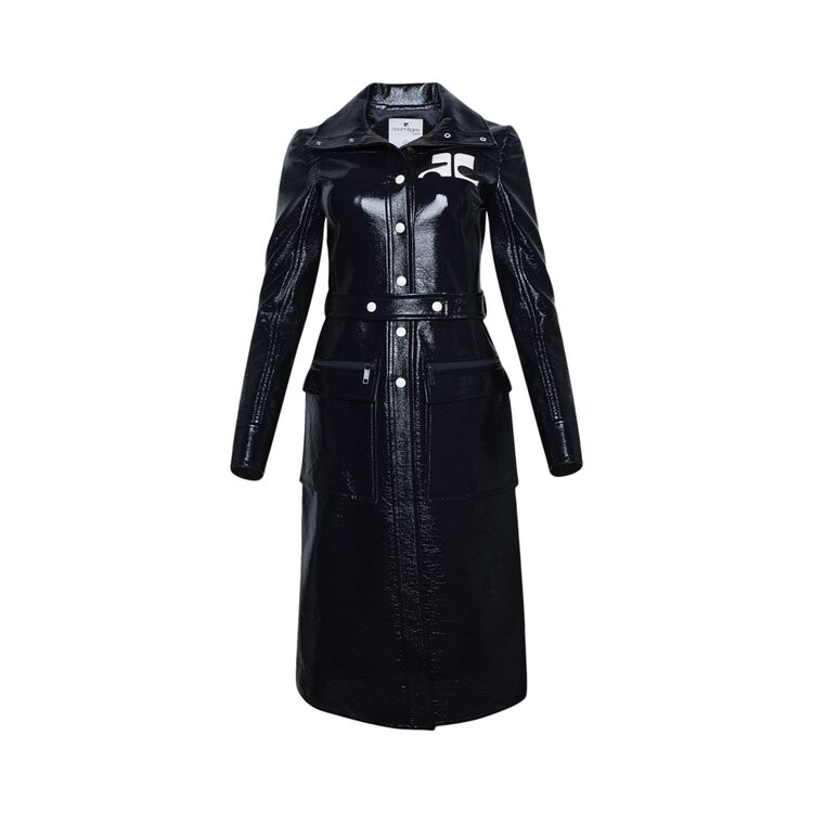 

Плащ Courrèges Reedition Vinyl Trench Coat, синий