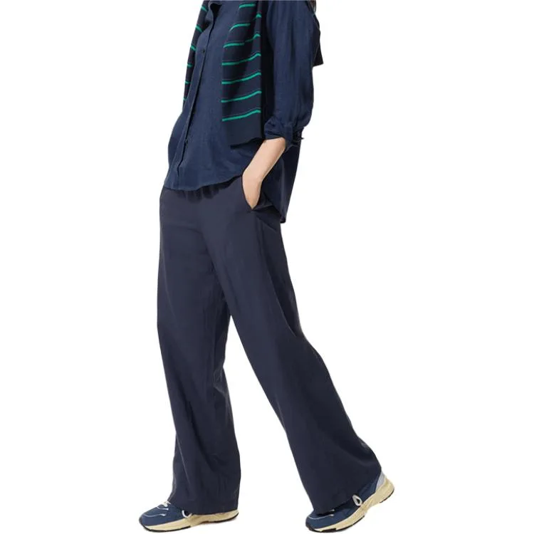 Брюки Casual C Collection SS26 Clare Waight Keller UNIQLO, темно-синий