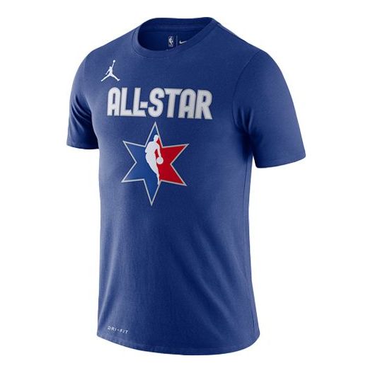 

Футболка Men's Nike NBA Basketball Sports Round Neck Short Sleeve Blue T-Shirt BV9193-403