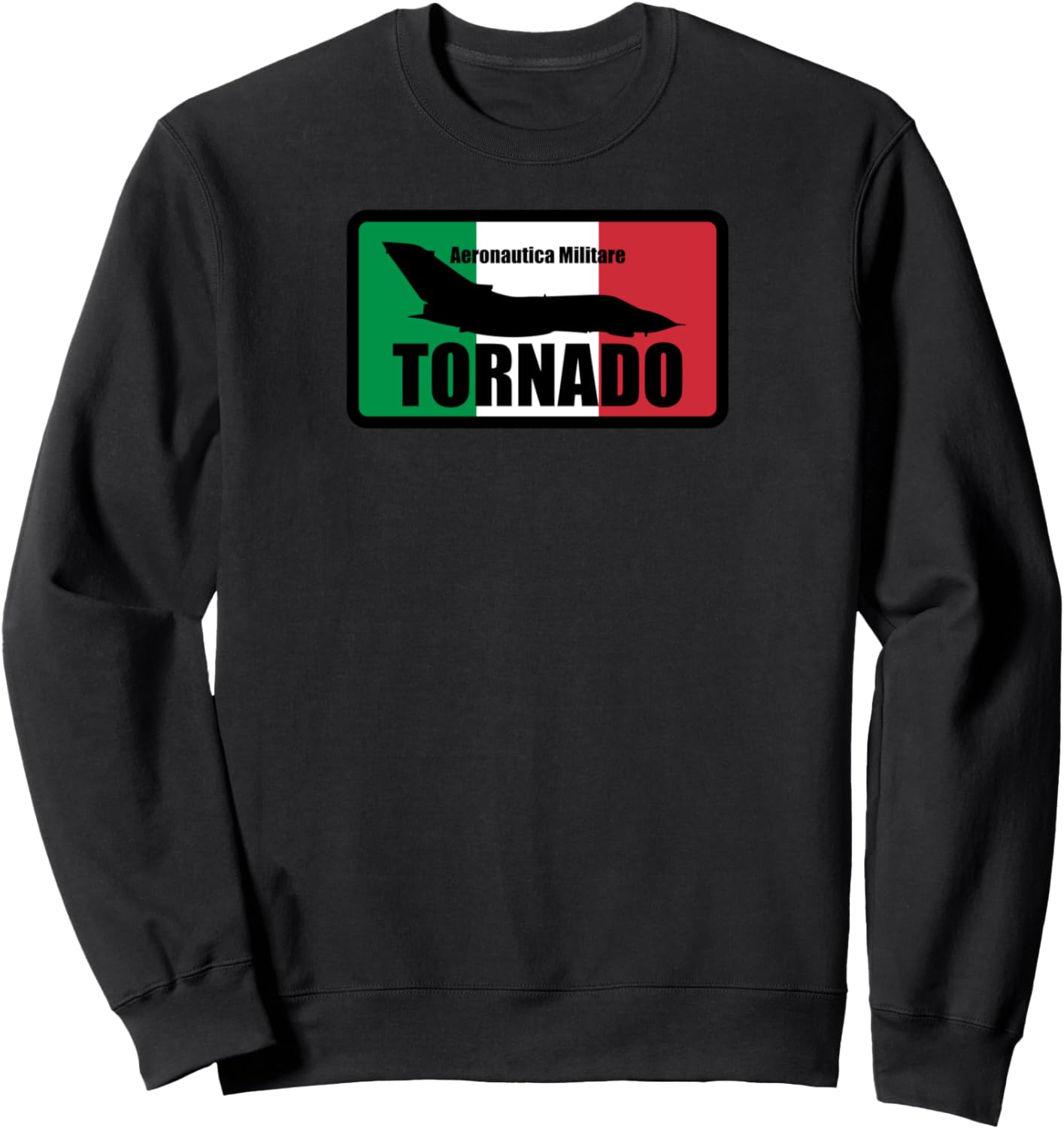 

Итальянская толстовка с изображением истребителя «Торнадо» Italian Military Aviation Gifts, черный