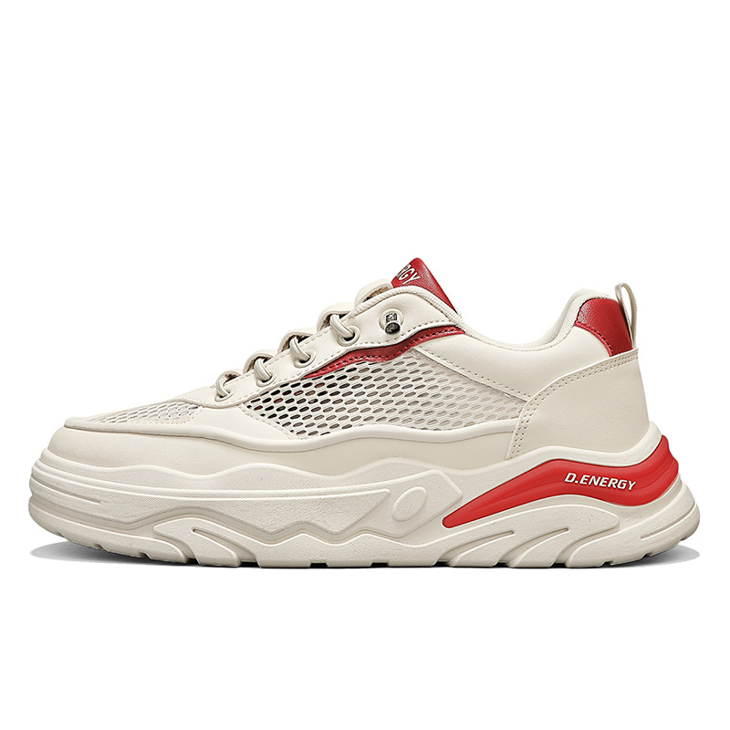 

Кроссовки Captain Illy Low top Casual мужские YILICHUANZHANG, бежевый/красный