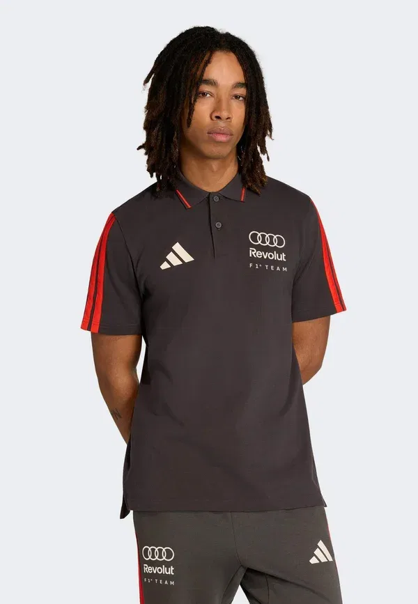Футболка поло Adidas Performance Audi Formula One Team DNA, утилитарный черный