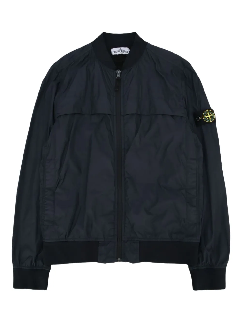 

Куртка на молнии с манжетами в рубчик Stone Island Junior, синий