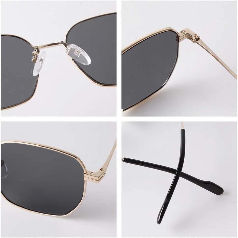 

Женские солнцезащитные очки LVTFCO Fashion в металлической оправе, стиль стимпанк, мужские очки для вождения на открытом воздухе, защита от УФ-излучения UV400, C5