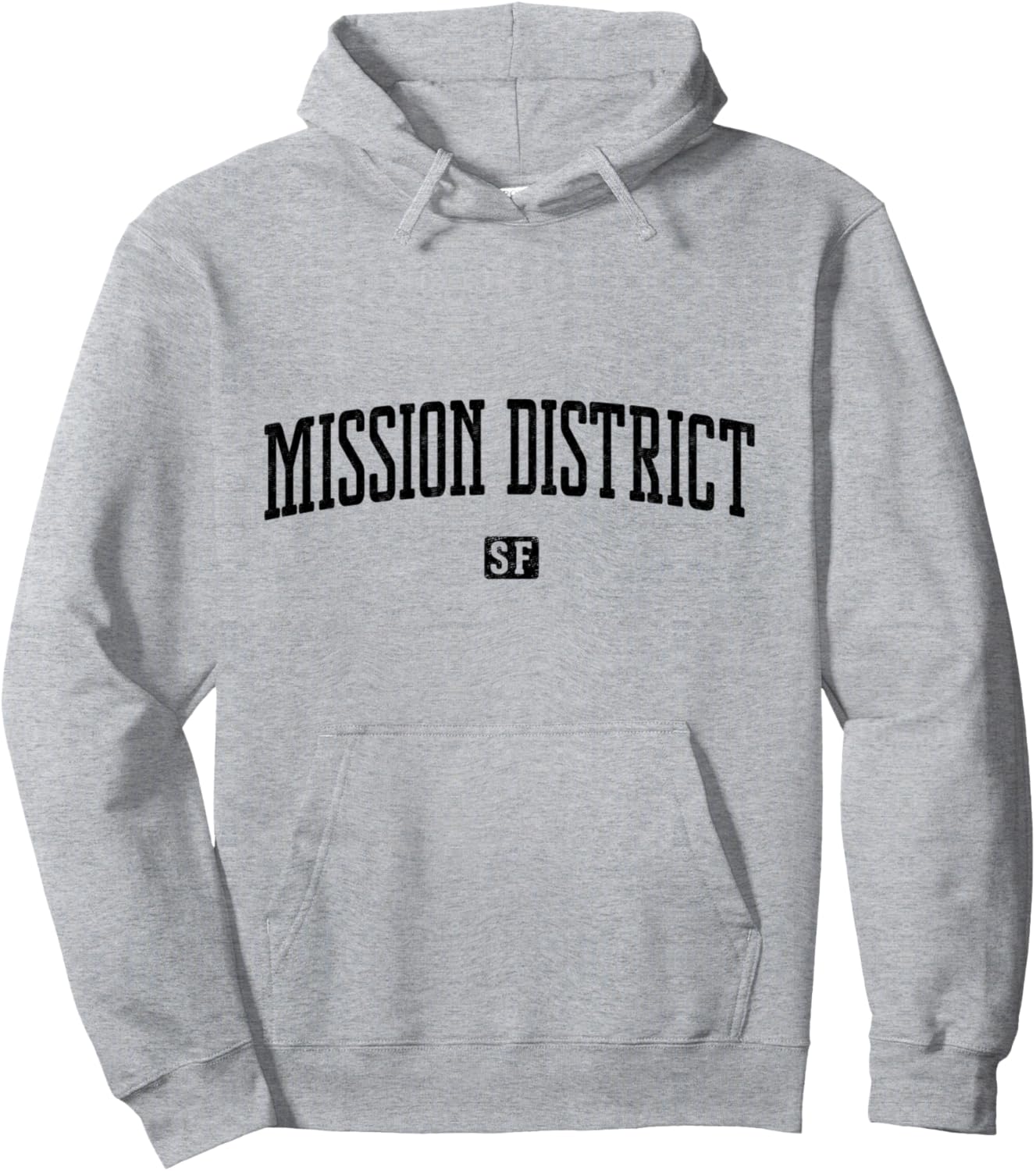 

Худи в винтажном стиле Mission District SF Mission District Apparel Co, серый