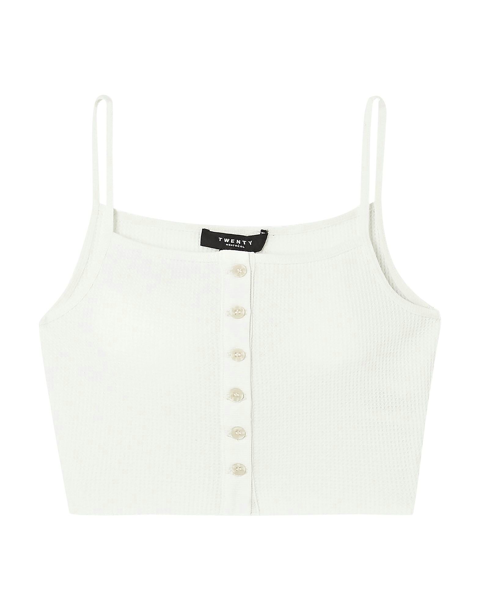 

Кроп-топ Twenty Montréal, кремовый