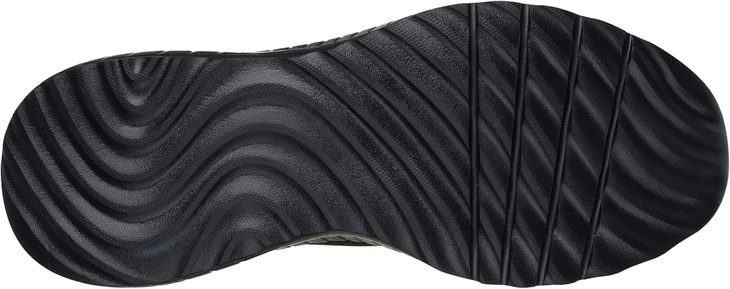 Мужские кроссовки Skechers Hands-Free Slip-In Bobs Squad Chaos Daily Hype Trainers, Black Knit — фото 2