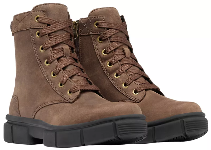 Женские ботинки Sorel Explorer Strt высокие на шнуровке, коричневый — фото 4