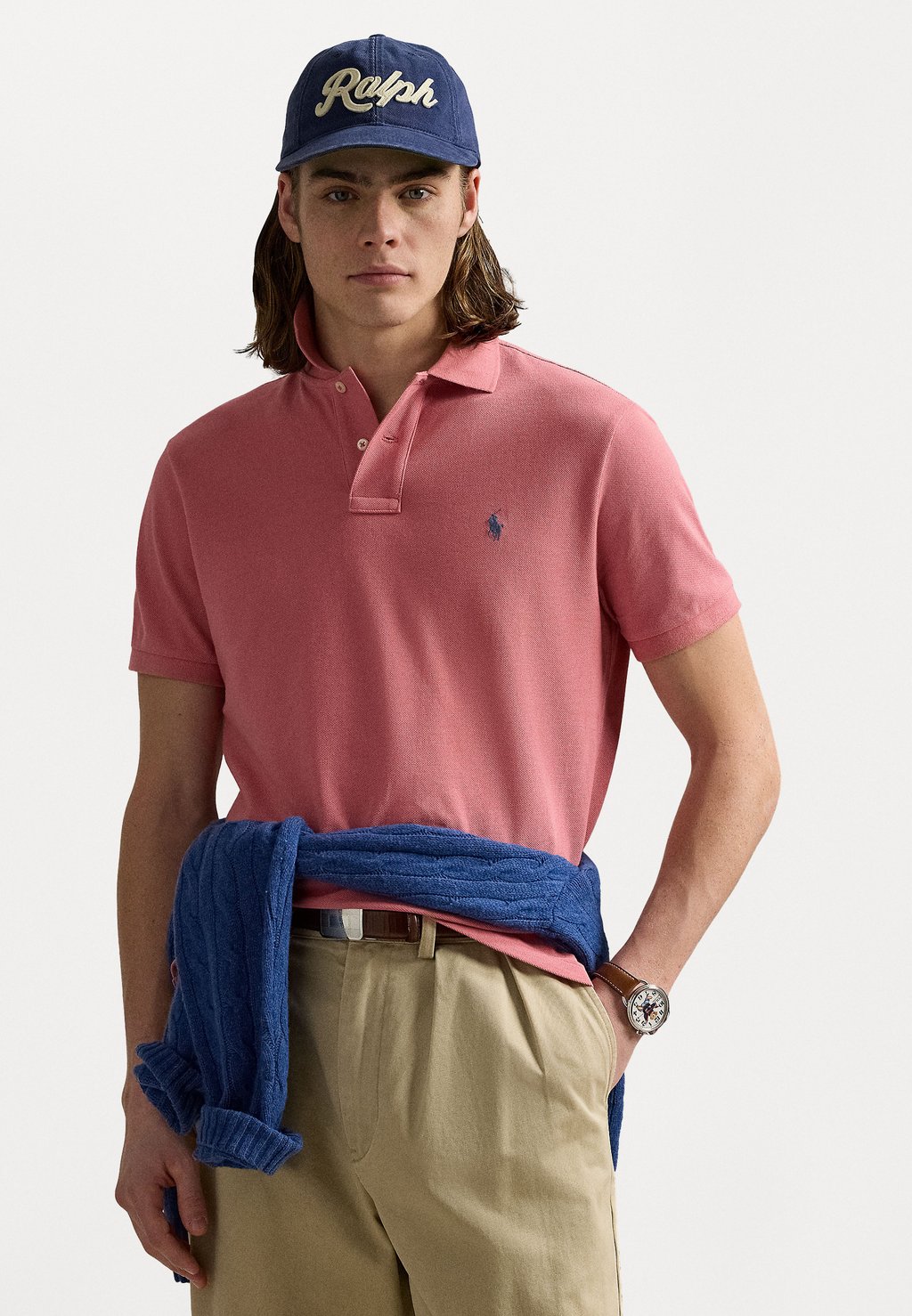 

Рубашка поло THE ICONIC MESH POLO SHIRT Polo Ralph Lauren, розовый