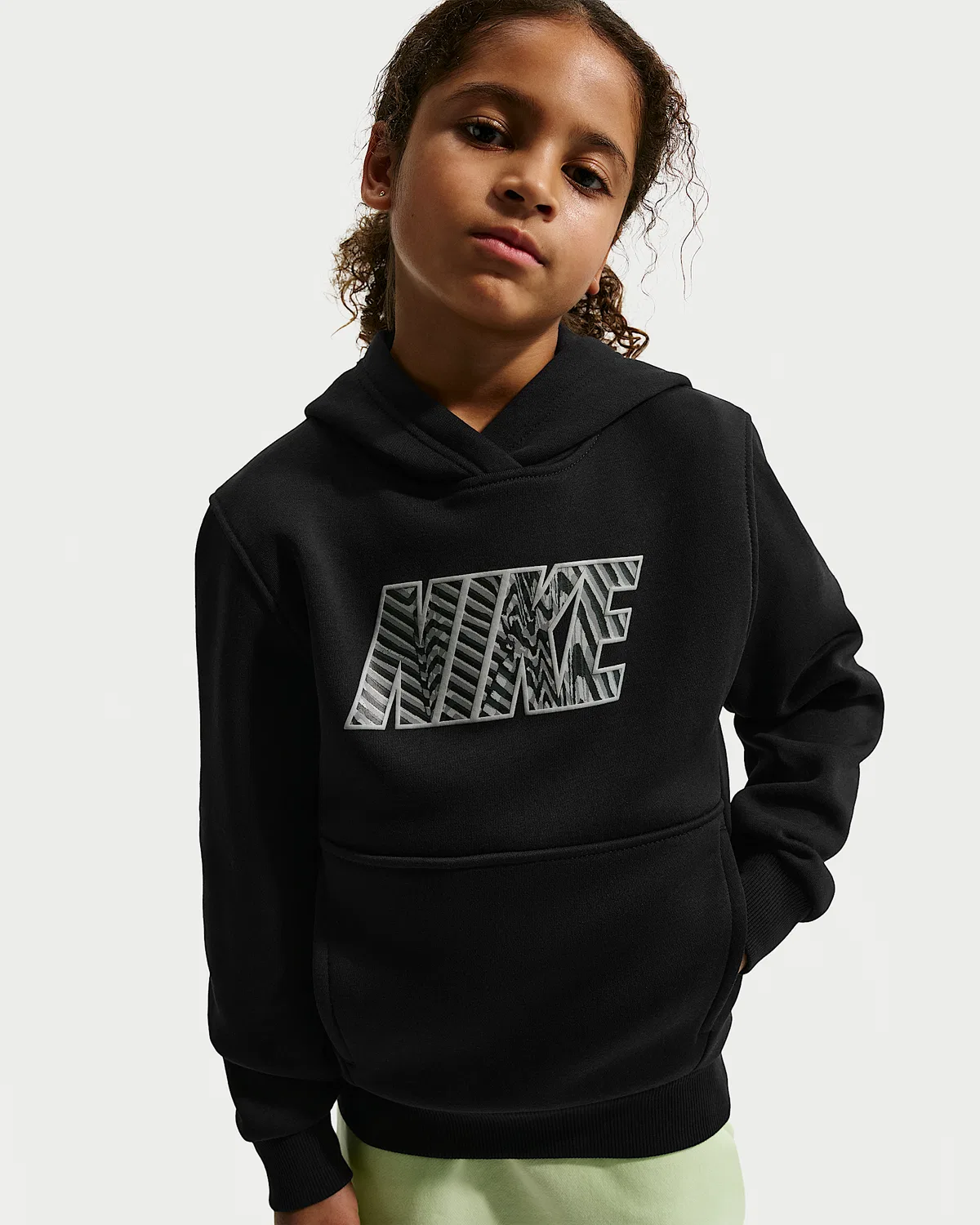 Детская худи Nike Sportswear Club Fleece, Black — фото 2