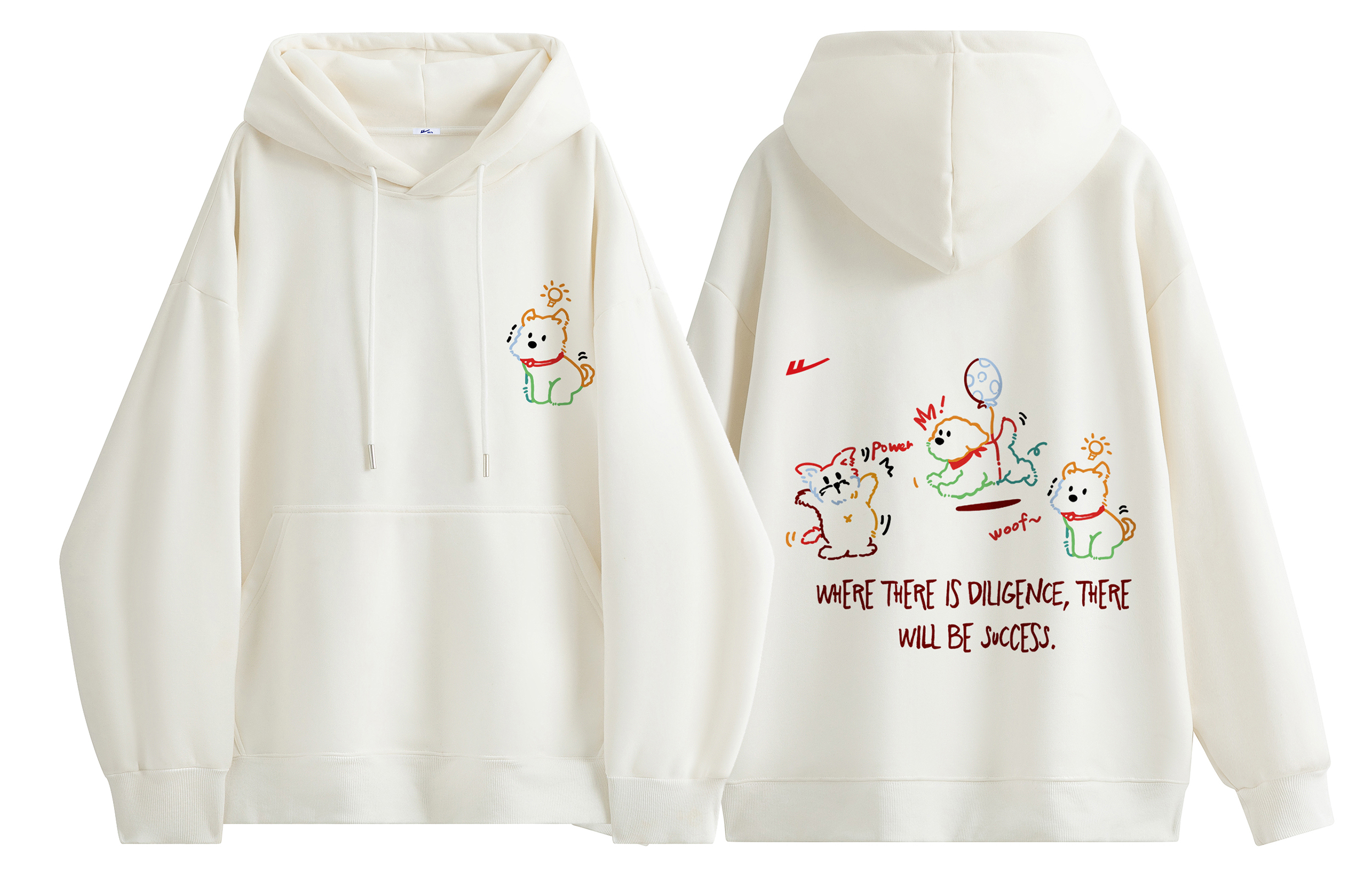 

Толстовка унисекс из серии Warrior Ride The Wind And Waves, Light Heather Gray[Thickened and Fleece-Lined]
