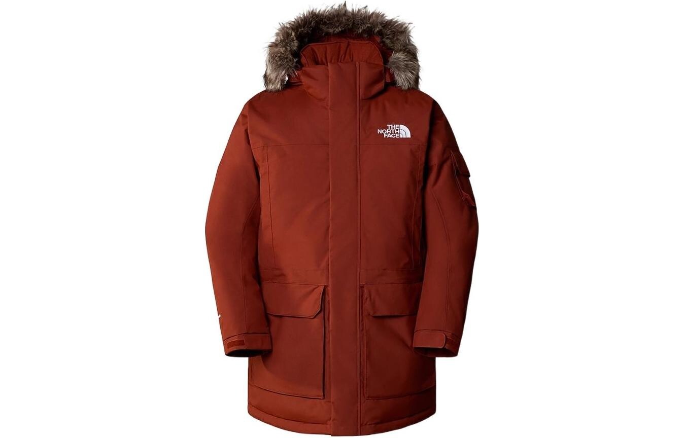 

Стеганая куртка мужская кирпично-красная The North Face, красный