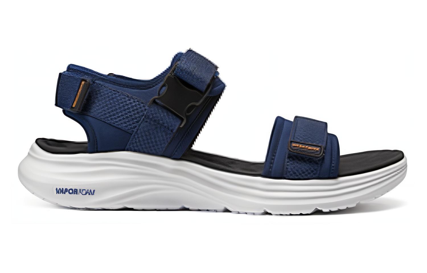 Skechers Пляжные сандалии мужские темно-синие морские, цвет Marine Blue — фото 3