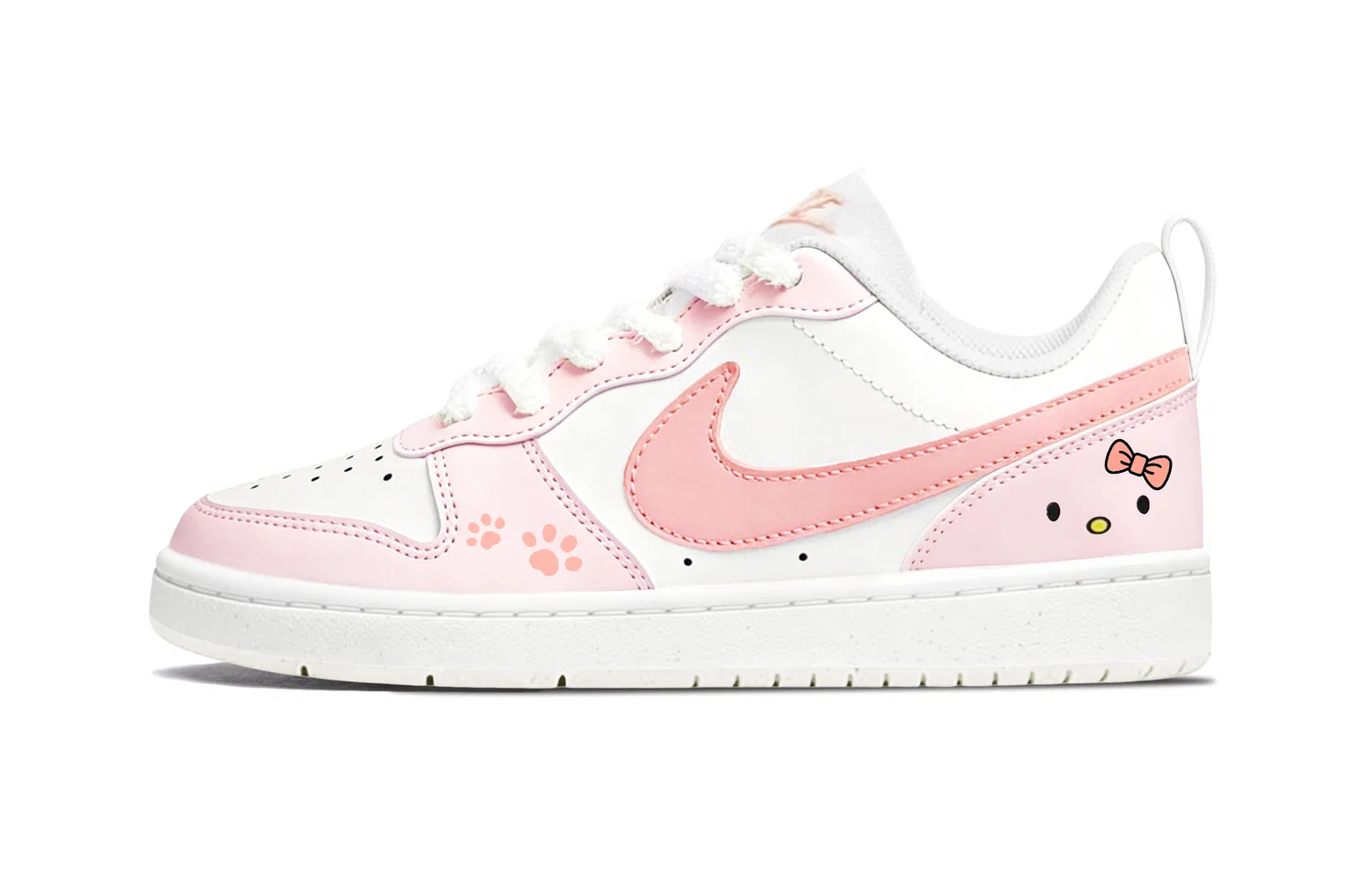 Кроссовки для скейтбординга Nike Court Borough Kids Pink White