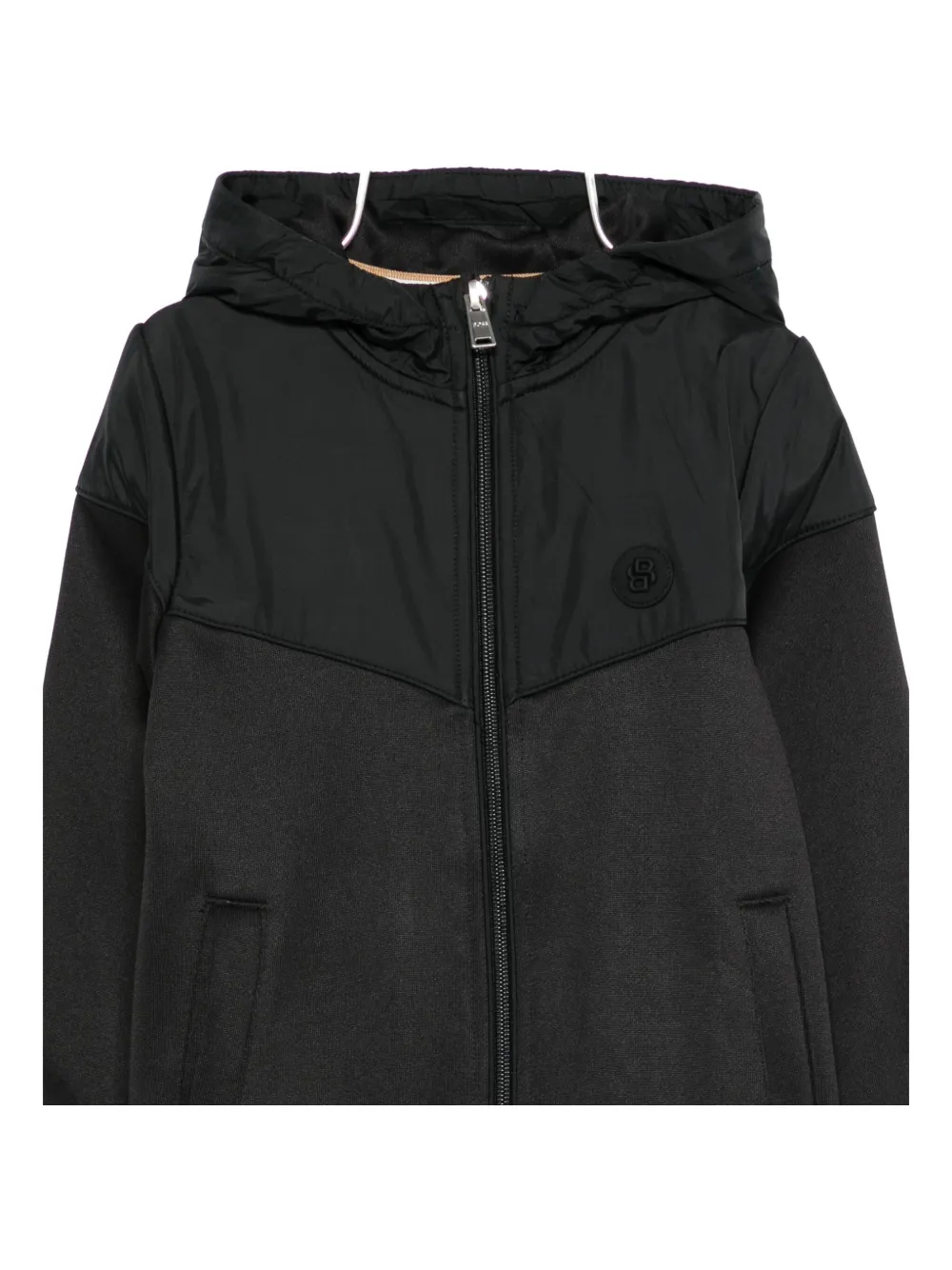 Спортивная куртка со вставками Boss Kidswear, черный — фото 3