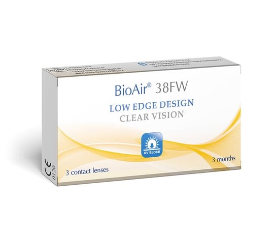 

Квартальные линзы -1,25 кривизна 8,6, 3 шт. BioAir, 38FW, бесцветный