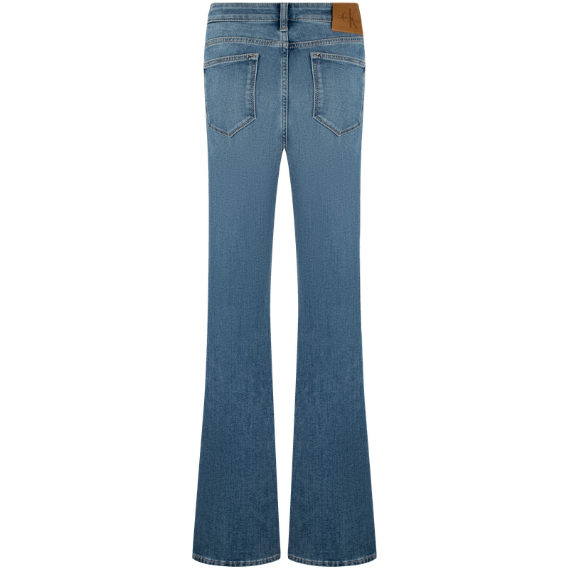 CALVIN KLEIN Jeans Женская джинсовая куртка светло-голубого цвета 1A4-Denim Light Blue — фото 4