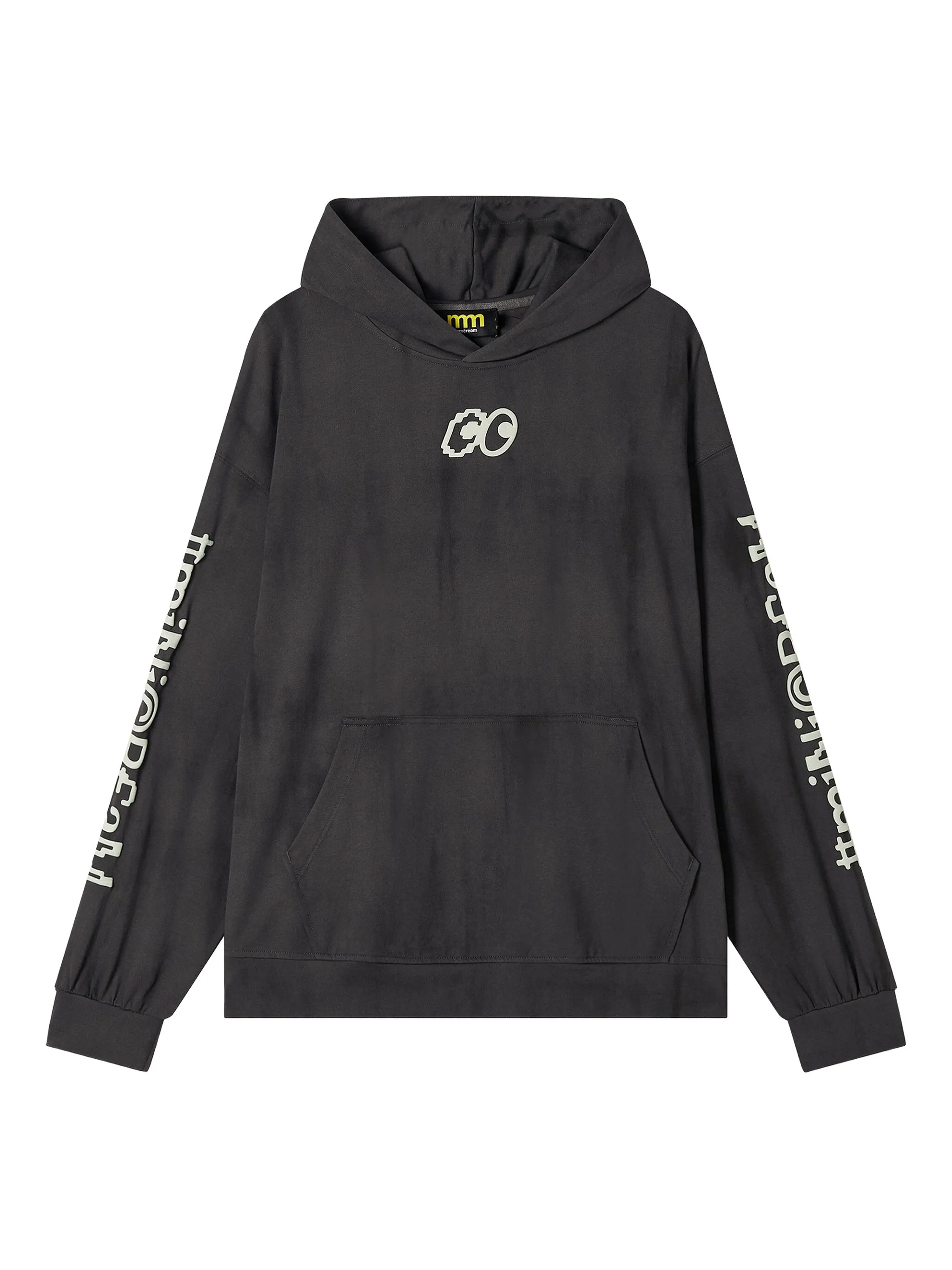 

Декорированное худи с принтом Mini Cream, серый