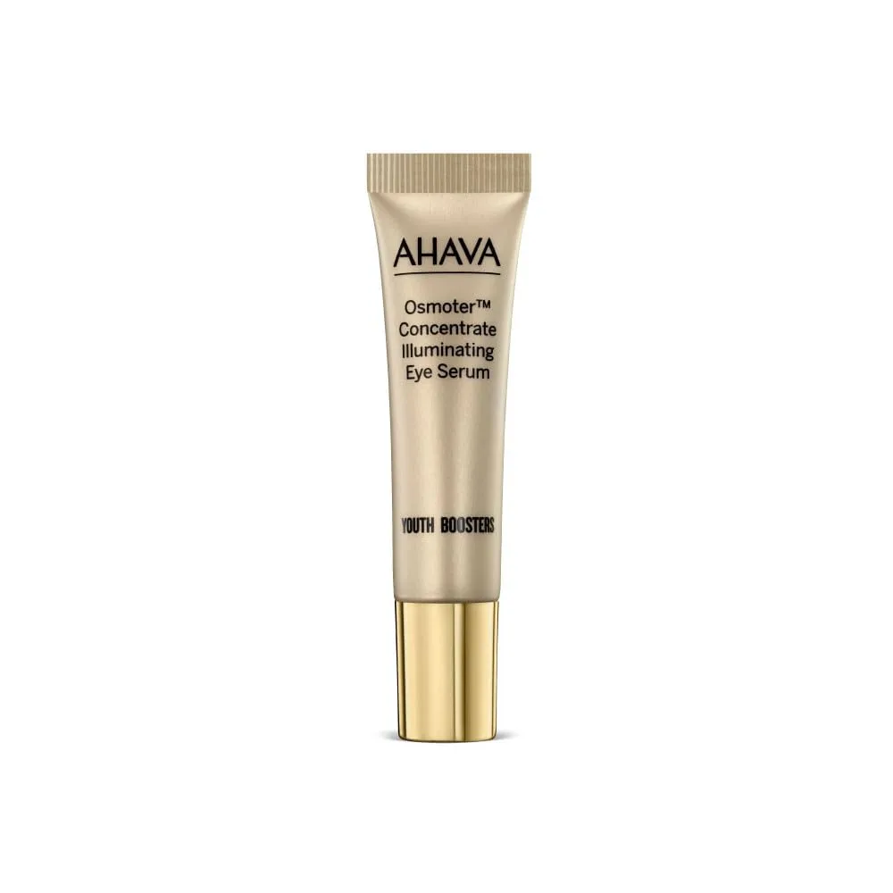 AHAVA Osmoter Concentrate Illuminating Eye Serum - шелковистая сыворотка для молодости и сияния глаз, уменьшает темные круги, с Osmoter X3 и кофеином, 15 мл