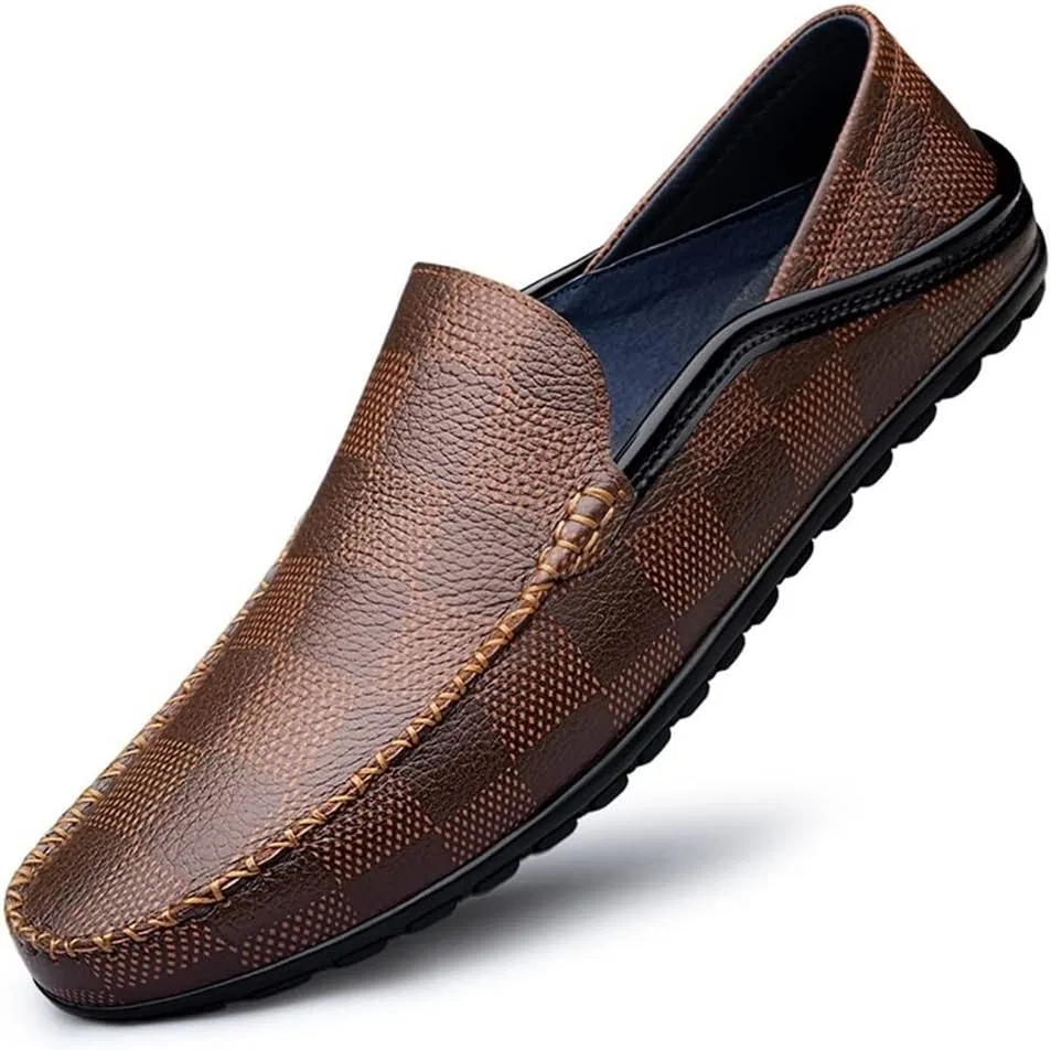 Мужские лоферы Smoking Loafer Driving Moccasins, коричневый EVSER — фото 3