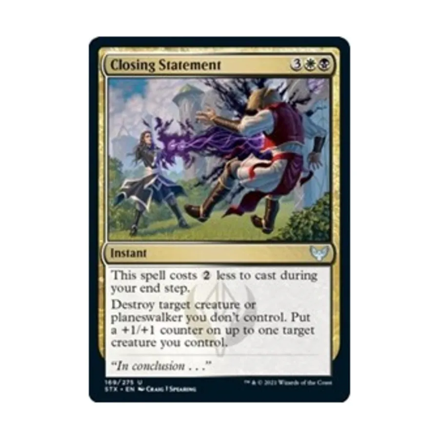 

CCG Заключительное заявление (U), MTG - Strixhaven - School of Mages