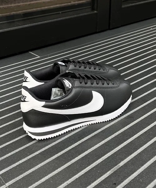 Мужские кроссовки классические CORTEZ NIKE чёрно-белые — фото 3