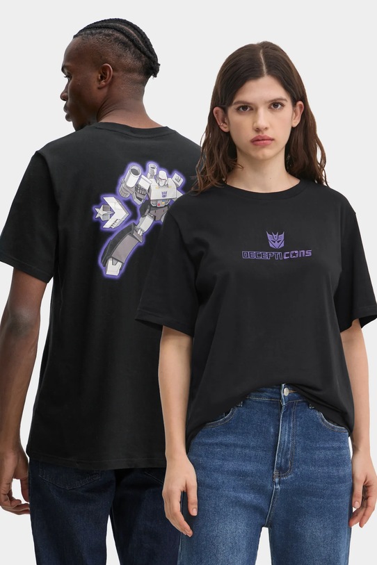 

Футболка хлопковая Transformers Converse, черный